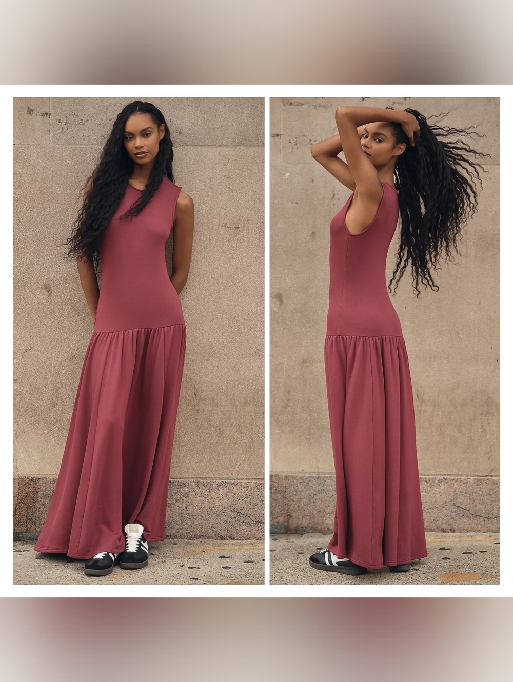 Anthropologie Daily Practice Drop Waist Maxi Dress Size L